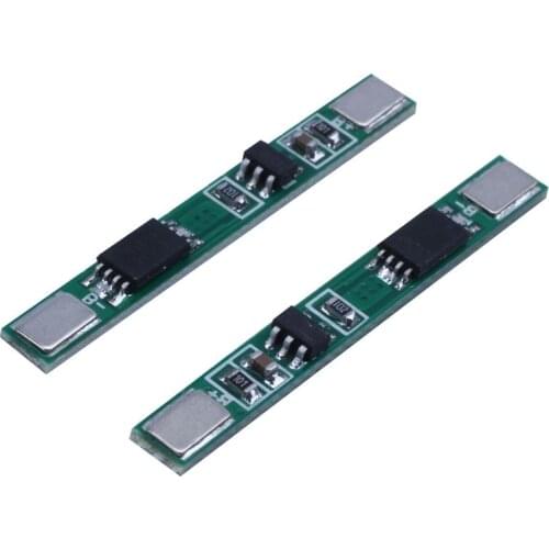 10 pcs 1S 3.7V 4A li-ion BMS PCM 18650 Battery Protection Board PCB for 18650 lithium ion li Battery Double MOS