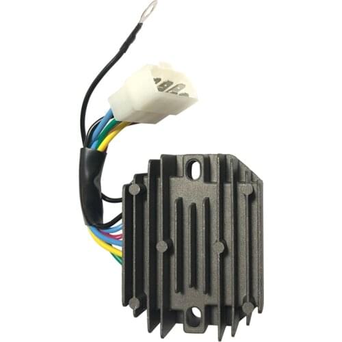 12V Voltage Regulator with 6 Pins H1550-64600 76611-55440 for Kubota Tractor B5200 Series B5200D B5200E B6200 Series B6200E