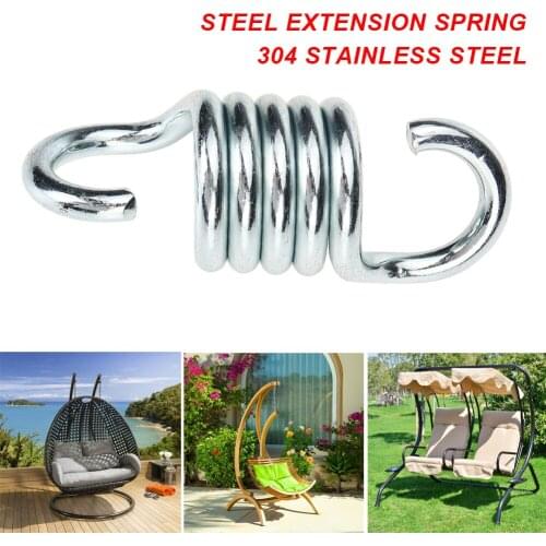 304 Steel Extension Spring Swivel Hook for Hammock Swing Chair Stainless Steel Hanging Seat Accessories Kit