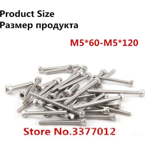 5pcs/lot 304 stainless steel hexagon socket head cap screw M5*60-M5*120 Knurled flower HM hexagon bolt SZ105-9