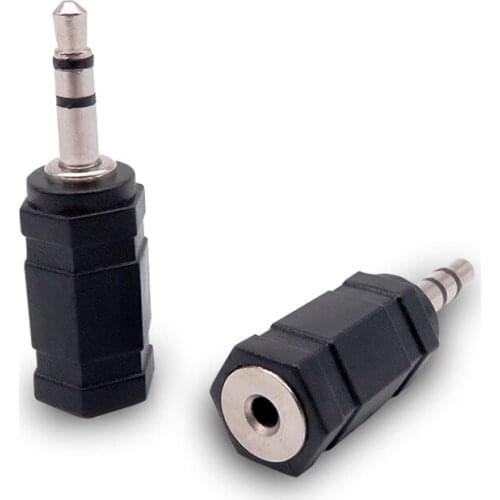 3.5mm male Plug to 2.5 mm female stereo Jack audio adapter