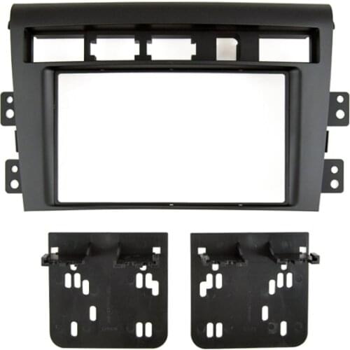 Double Din Car Facia for Kia Opirus, Amanti 2006-2010 Radio DVD Console Panel Dash Kit Trim Fascia Face Plate Bezel Adapter