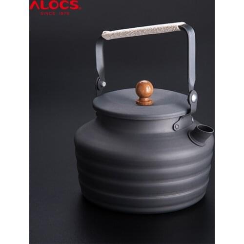 Alocs CW-K11 New Style Outdoor Teapot Water Kettle Coffee Pot 1.3L For For Picnic Camping Fishing Travel Hiking
