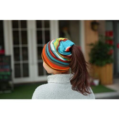 Womens Headscarf Hood Pullover Baotou Hat Three-way Tidal Pile Women Hats African Headwrap Designer Bonnets