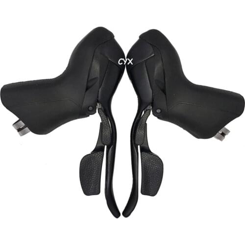 MicroNEW 2/3X7 Speed Shifters Double/Trip Chain Road Bike Bicycle Derailleur Dual Control Lever Compatible for Shimano 7S Shift