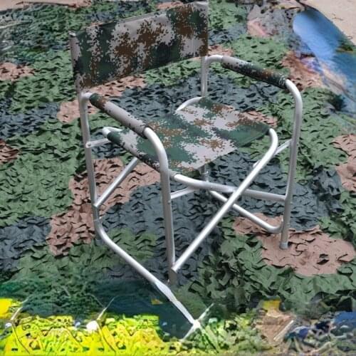 Camouflage Folding Chair Outdoor Field Training Chair Staff Training Camping Training Portable Field Training Chair