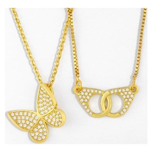 Coconut tree micro pave cz zircon cubic zirconia necklace copper Clavicle gold plated Snake Chain Choker Pendant rtg24