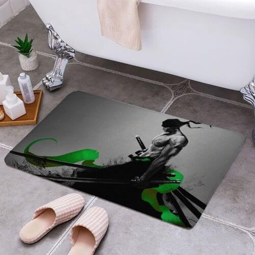 Roronoa Zoro 3D Print Doormats Rectangle Non-Slip DoorMat Bedroom Kitchen Entrance Print Door rugs Dropshipping