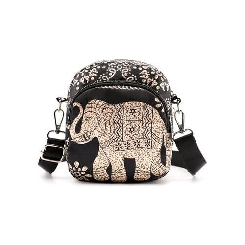 Nice vintage women traveller handbags!Hot animal embossing lady mini shoulder&Crossbody bags Top All-match Causal nylon carrier