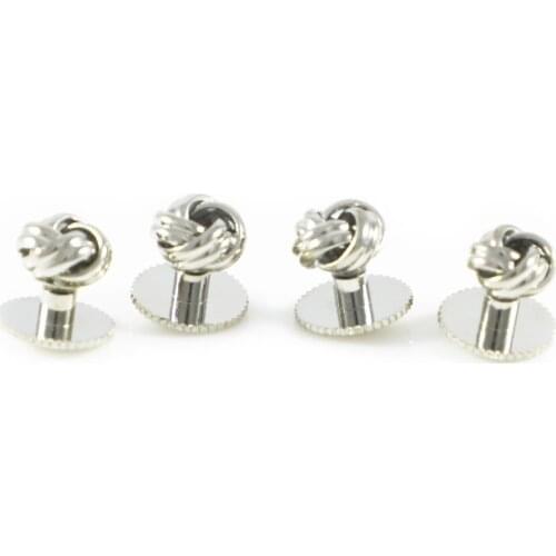 Round Knot Design Dress Shirt Studs Formal Wear Shirt Studs Set (4pcs/6pcs)