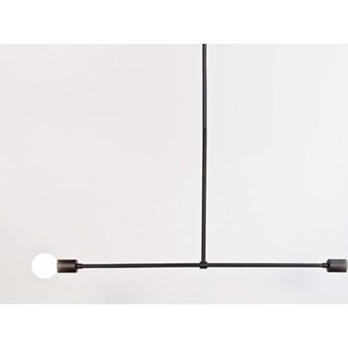 Chandelier lighting 3 black iron pipe lighting dining room living room decoration ventilador de techo lamparas de techo