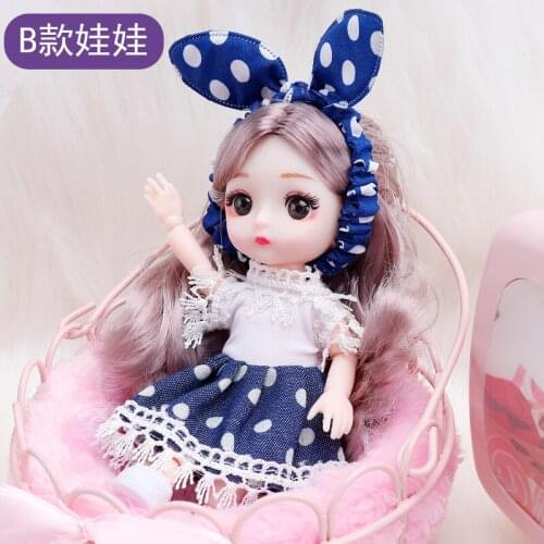 Mini Princess Doll Toy 17 Cm Girl Doll Princess Dress Up Cute Doll Girl Child Play House Toy To Girl Gift