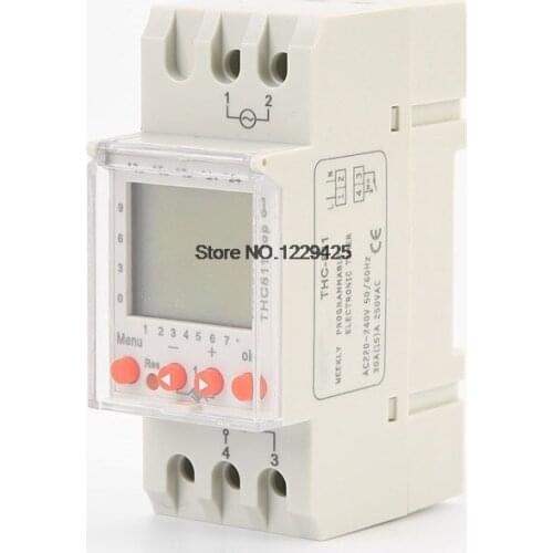 6 Country Lanuage AHC810 AHC811 AHC822 Multifunctional Program Automatic Time Controller Digital Timer Switch