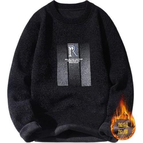 Sweater Male,Sweater Oversize,Mens Winter Sweater,Fall/Winter, Mens Crew Neck, Monogram, Casual Pullover, Three Colors, M-3XL
