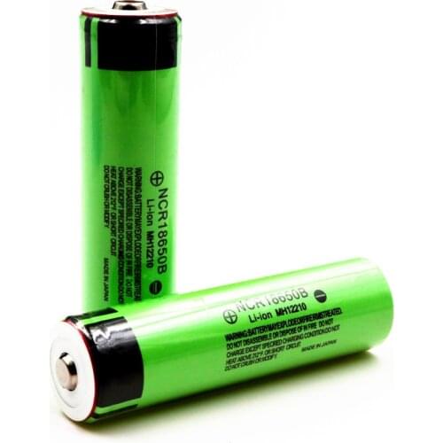 New Original 18650 battery 3.7 v 3400 mah Li-Lon Rechargeable Battery NCR18650B with Pointed(No PCB) For Panasonic batteries