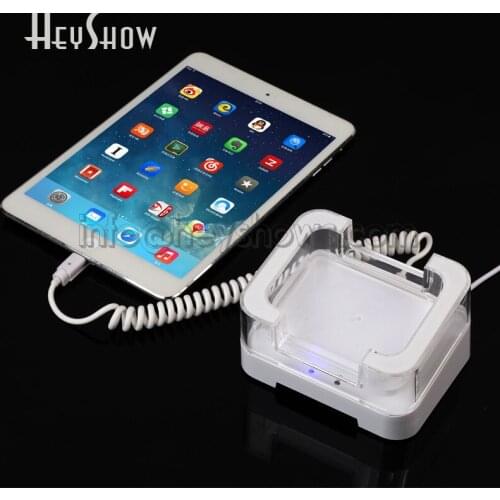 10x Tablet Security Display Stand Acrylic Anti Theft Holder For Tablet Burglar Alarm In Mi Apple HUAWEI Store Wireless Control
