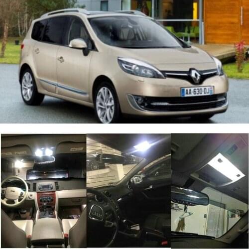 LED interior lighting complete set For Renault Modus Scenic I Scenic II Scenic III Trafic II Vel Satis