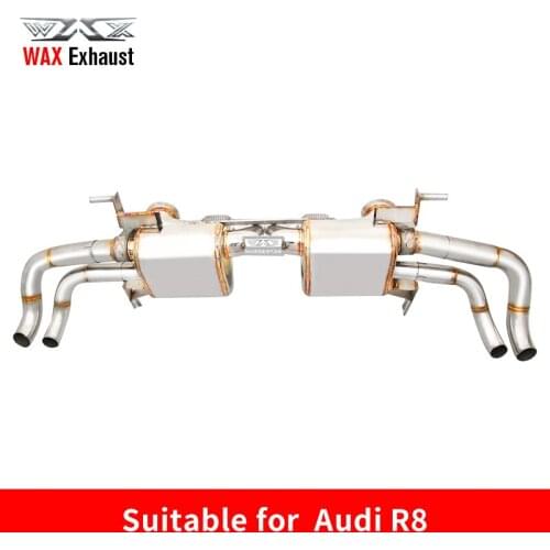 Popular our own manufacture stainless steel exhaust Pipe with Valves For Audi R8