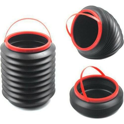 Portable 4L Storage Box Fishing Bucket Foldable Car Car Folding Bucket Collapsible Outdoor Plastic Bucket