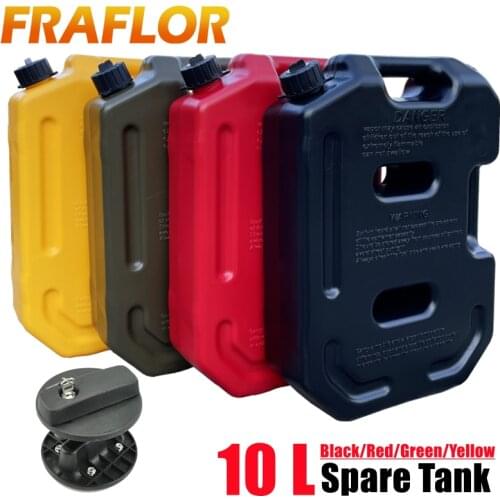 10L Liter Jerrycan Practical Long-Haul Gasoline Diesel Fuel Tank Can Pack For Offroad SUV ATV Motorcycle Tricycle Fuel Container