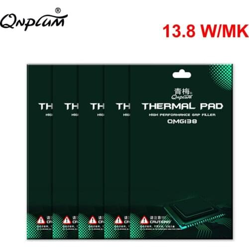 QNPLUM-0.5/1.0/1.5/2.0/3.0mm Thickness 13.8 W/mK PC CPU/GPU Graphics Thermal Pad Motherboard Silicone Thermal Pad