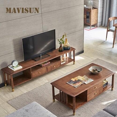 Luxury Household Furniture TV Cabinet Minimalist Rectangle Coffee Table For Living Room Sofa Side Table With Storage Space