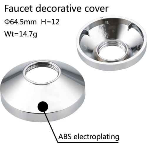 Faucet Cartridge Handle Electroplated Plated Kitchen Faucet Accessories Basin Mixer Tap Decorative Cover for 64.5mm Spool Faucet