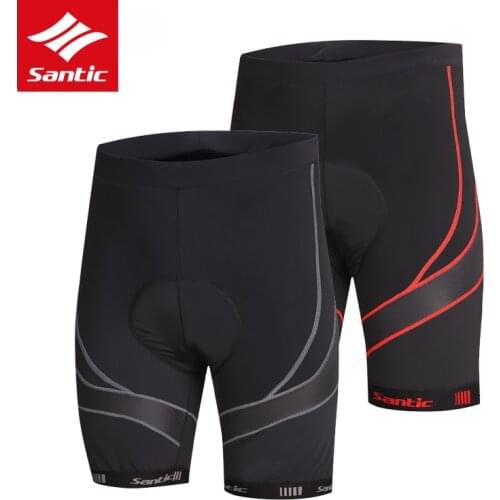 Santic Cycling Shorts Men Summer Mountain Road Bike Shorts Pro Sponge Padded Breathable MTB Bicycle Shorts Bermuda Ciclismo