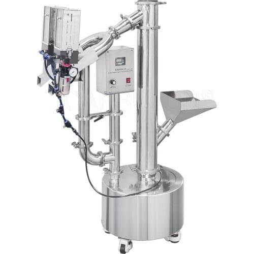 Single tube vertical polishing machine with double discharge ports LSV-C100