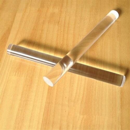 1Pcs 2cm*20cm Transparent Acrylic Solid Roll Clay Rolling Fondant Baking Pastry Roller