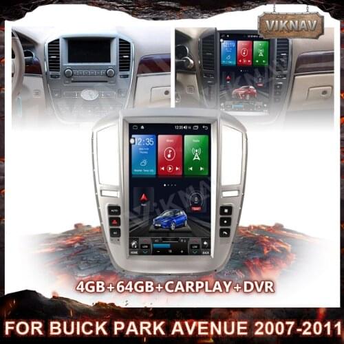 12.1 inch Vertical Screen Android 9.0 Car Multimedia Player For Buick Park Avenue 2007-2011 GPS Audio Radio stereo head unit