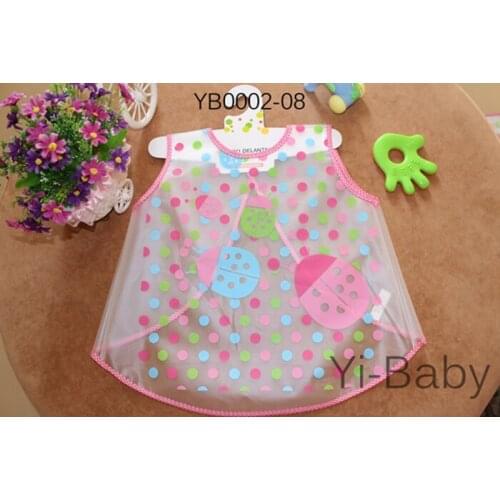 2PCS/lot YB0002 Baby bib Infant saliva towels Painting clothes Baby Waterproof bib Kids art smock Free shipping