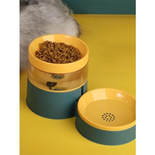 Pet Cat Dog No Spill Automatic Drinking Water Feeder Cats Anti-fall Protect Neck Drinking Three-dimensional Bowl, 3 Colors