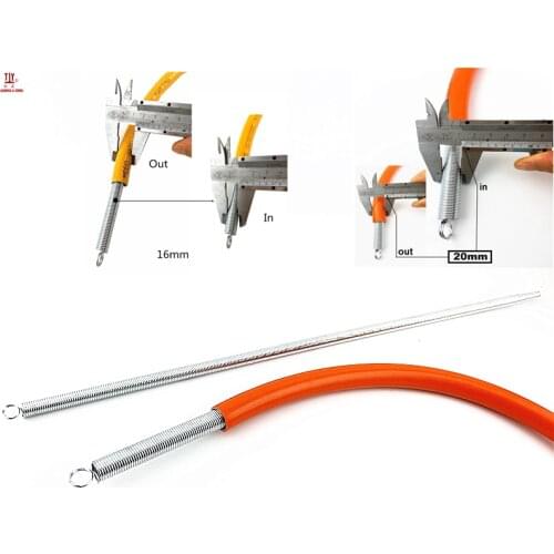 Free shipping 500mm 2pcs/lot DN 16mm and 20mm spring tube bender wire bending tools pipe bender pvc pipe bender extension spring
