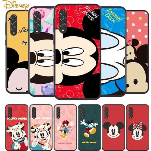 Couple disney mickey cute for Samsung Galaxy A90 A80 A70 A60 A50 A40 A20 A2Core A10 M31 M21 M60 M40 M30 Black Phone Case