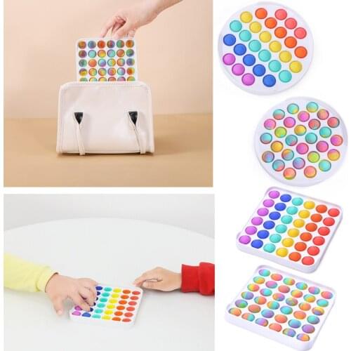 Children Fun Pressure Reduction Toy Push Fidget Anti-Stress Toys Squeezing Vent Toy Desktop Puzzle for Adult Child