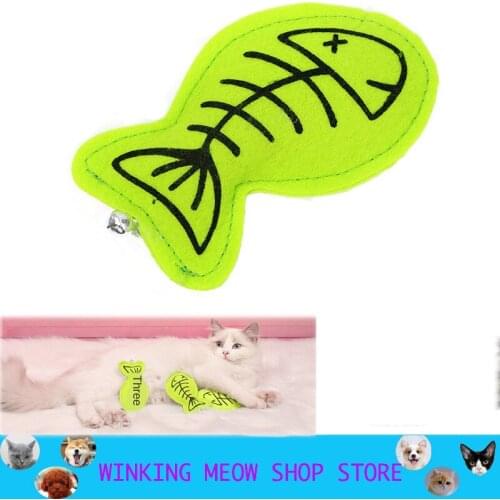 Pcs Pet Cat Fish Shape Toys Soft Interest Interaction PP Filled pet products Chew Lovely simulation No Harm Cloth Puppet fish