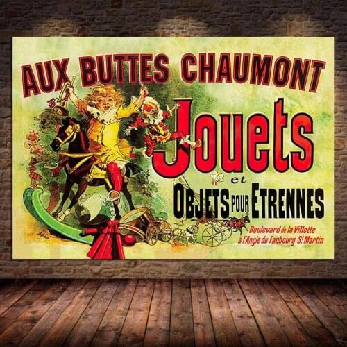 Jouets Aux Buttes Friends Chaumont Canvas Painting TV Posters Prints Wall Art Pictures for Living Room Bedroom Cuadros Unframed