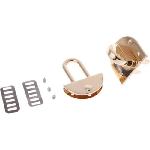 Purse Twist Locks Turn Locks Handbag Closure Hardware for DIY Bag Making F3MD