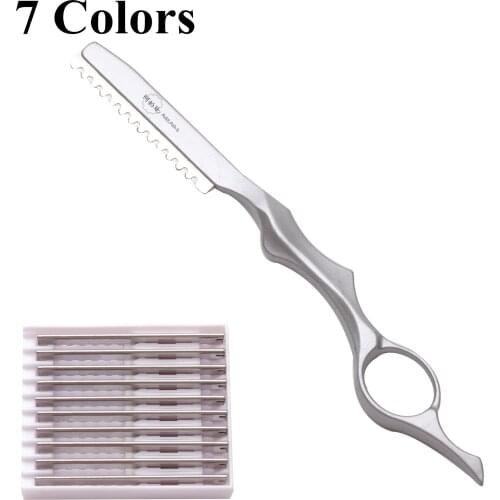 Stainless Steel Professional Salon Sharp Barber Razor Blade Cutting Thinning Knife Hair Cut Razors 1000 Pcs + 1000 Blades A6100
