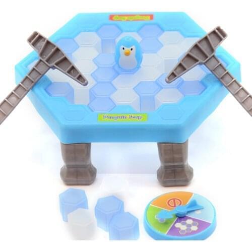 Mini Kids Save Penguin Ice Block Breaker Trap Toys Funny Parent Children Kids Table Game Kids Adult Toy Stress Reliever Decor