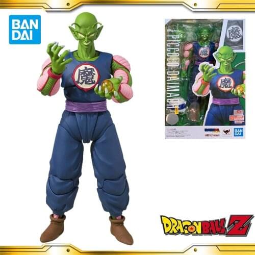 Original BANDAI Dragon Ball Z SHF Super Saiyan Piccolo Action PVC Collection Model Toy Anime Figure Toys For Kids
