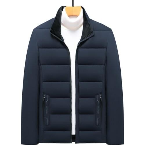 Winter Jacket Men new style winter middle age men casual warm Stand-up collar Cotton coats high quality thick Cotton jacket men