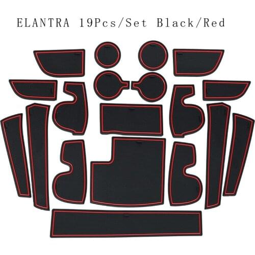 Cup Holder Cushion Anti-dirty Car Door Groove Mat For HYUNDAI Elantra 2017 Mistra 2015-2018 Tucson 2017 REINA 2010-2016 Verna