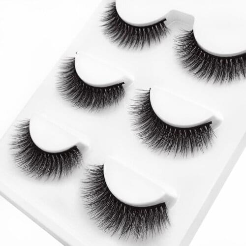 Wholesale 30 pairs / lot 3d mink lashes 100% cruelty free natural long false eyelashes handmade makeup soft mink eyelashes X22