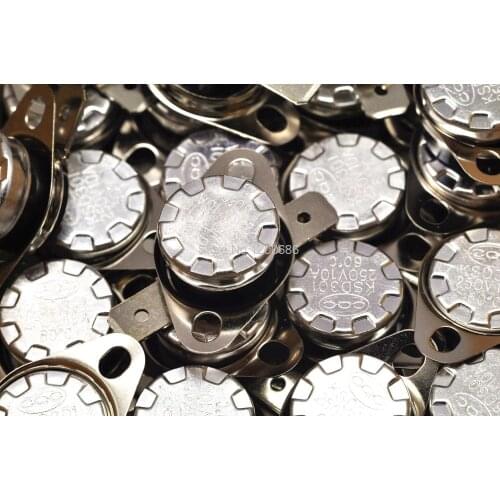 KSD301 thermostat / thermal protection / temperature control switch 60 degrees 250V / 10A normally closed