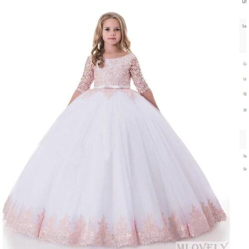 Flower Girls Evening Party Dress For Girls Sequins Princess Dress Kids Dresses For Girls Wedding Dress Winter Children Costume