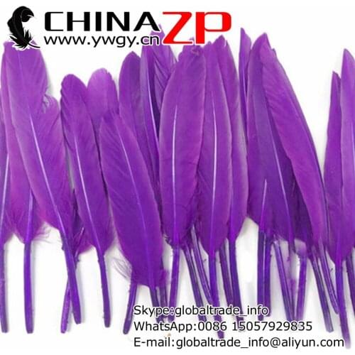 Leading Supplier CHINAZP Factory Wholesale 1000pcs/lot Best Quality Dyed Purple Duck Cochettes Loose Feathers