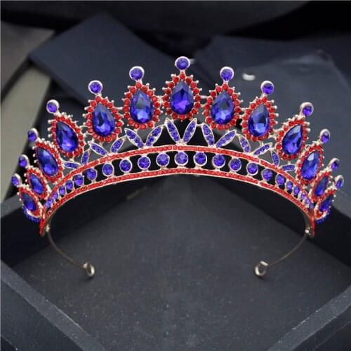Vintage Style Rhinestone Tiaras and Crowns for Women Wedding Hair Jewelry Bridal Headbands Head Ornaments Pageant Prom Party