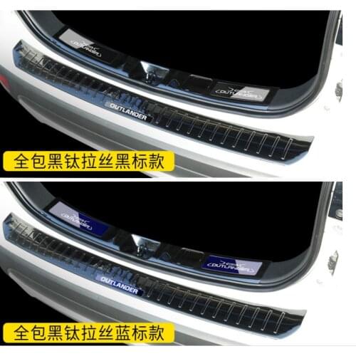 High quality Car styling Stainless Steel Inner Rear Bumper Protector Sill Trunk Tread Plate Trim For Mitsubishi Outlander 2016